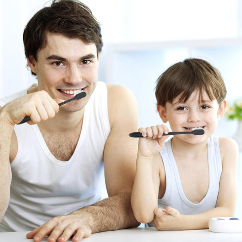 4Pcs Soft Bristle Toothbrush Soft Micro Nano Toothbrush with 20000 Bristles Extra Soft Toothbrush for Sensitive Teeth Soft Manual Toothbrush for A...